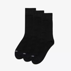 3-pak casual crew-strømper i sort