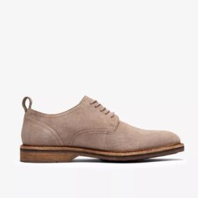 Aldwin Lace grå ruskinds-Oxfords til mænd