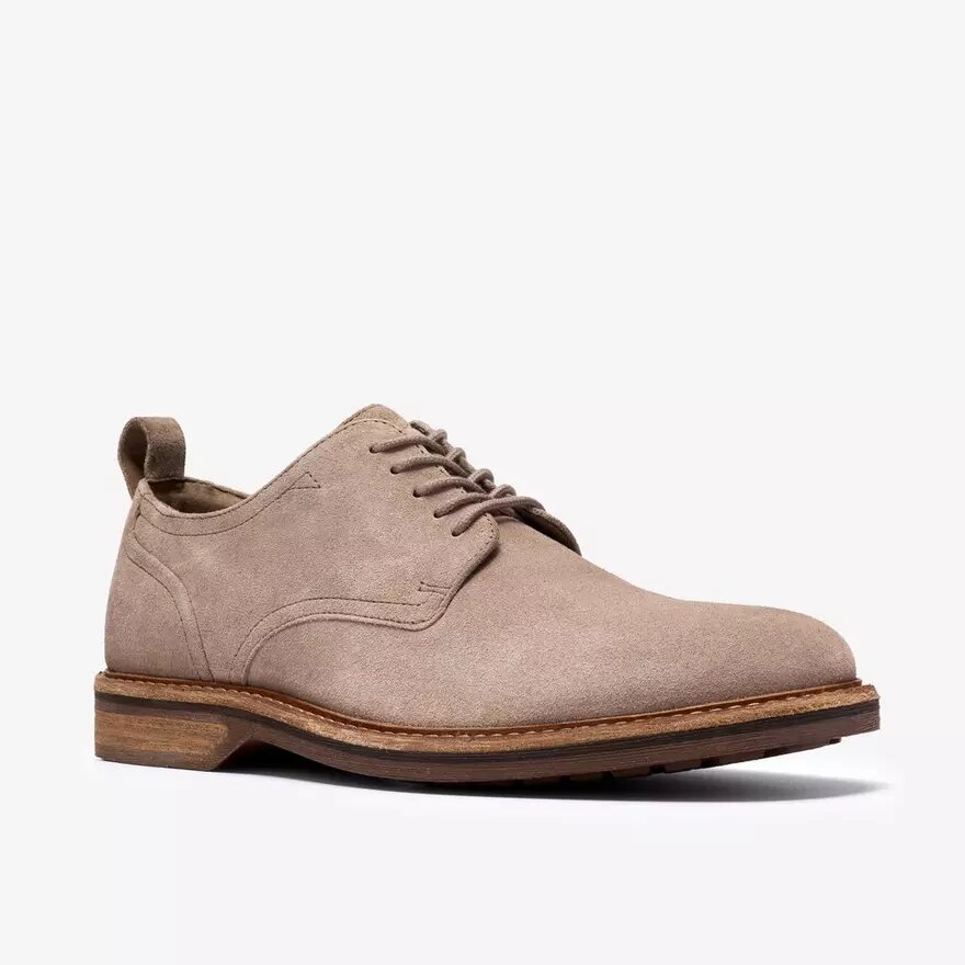Aldwin Lace grå ruskinds-Oxfords til mænd Aldwin Lace grå ruskinds-Oxfords til mænd