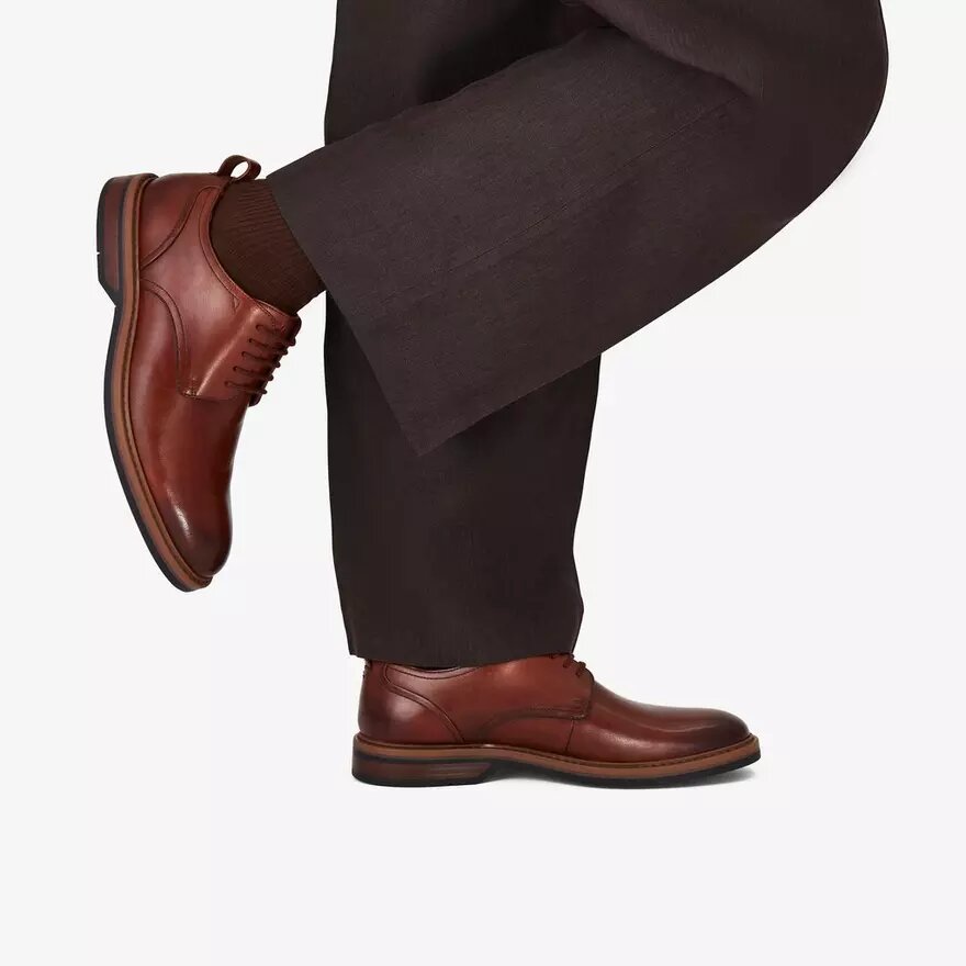 Aldwin Lace Oxfords i tanfarvet læder til mænd Aldwin Lace Oxfords i tanfarvet læder til mænd