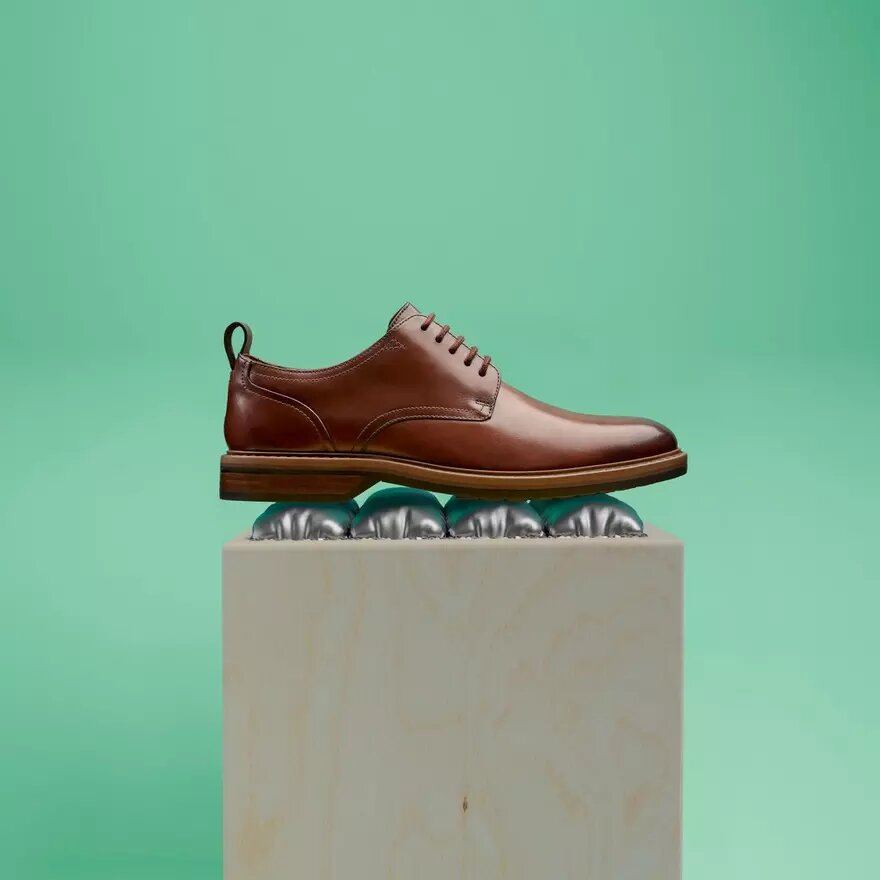 Aldwin Lace Oxfords i tanfarvet læder til mænd Aldwin Lace Oxfords i tanfarvet læder til mænd