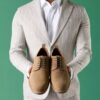 Aldwin Lace tanfarvede ruskinds-Oxfords til herre
