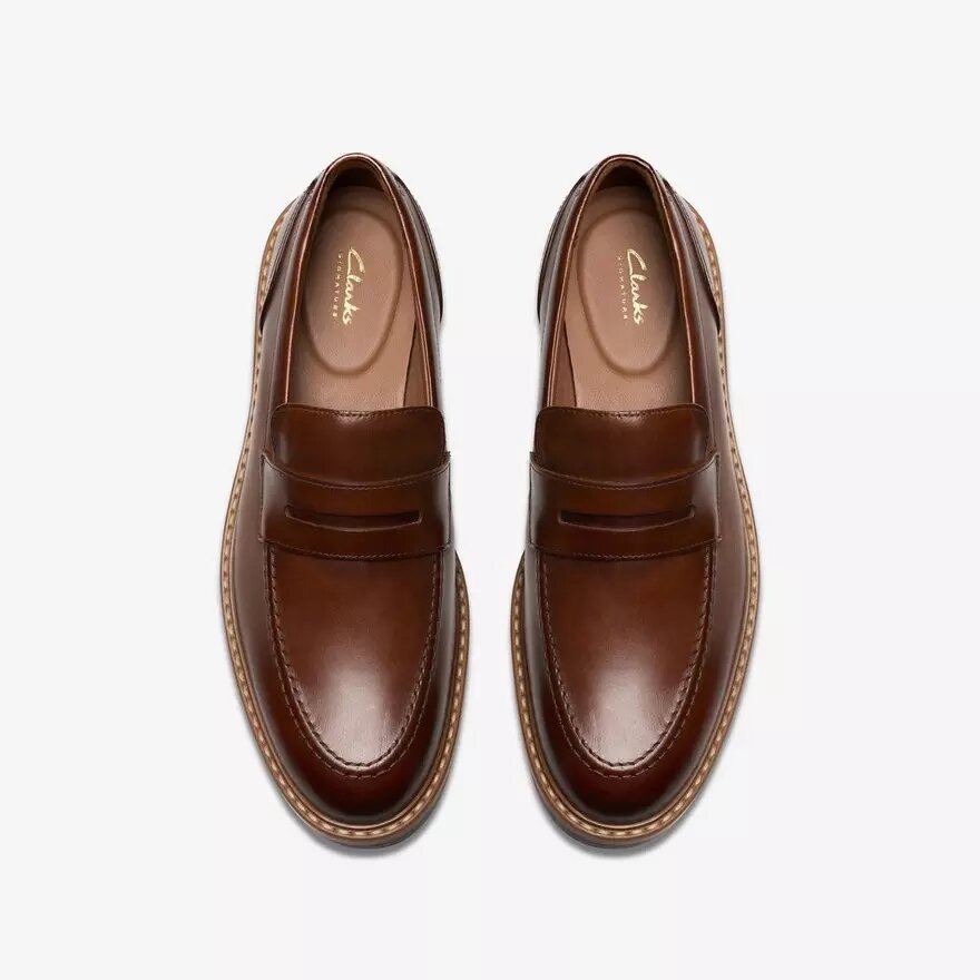 Aldwin Step Mid Loafers til mænd i tanfarvet læder Aldwin Step Mid Loafers til mænd i tanfarvet læder