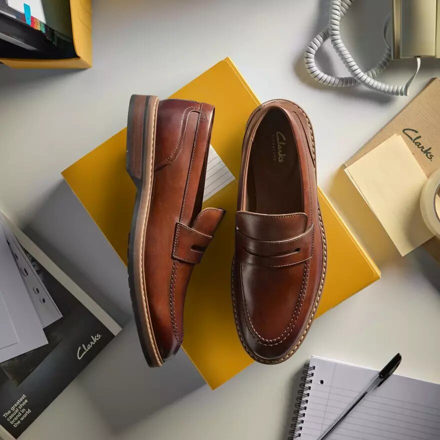 Aldwin Step Mid Loafers til mænd i tanfarvet læder Aldwin Step Mid Loafers til mænd i tanfarvet læder