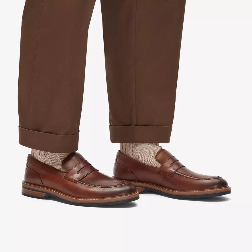 Aldwin Step Mid Loafers til mænd i tanfarvet læder Aldwin Step Mid Loafers til mænd i tanfarvet læder