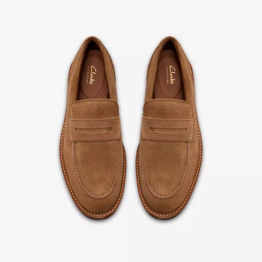 Aldwin Step Tan ruskindsloafers til mænd Aldwin Step Tan ruskindsloafers til mænd