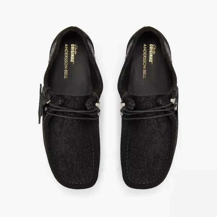 Andersson Bell X Wallabee sort broderi Andersson Bell X Wallabee sort broderi