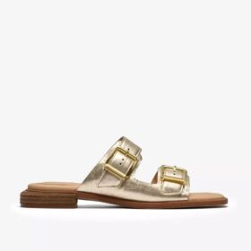Ariany Bay flade sandaler i blødt guld til kvinder