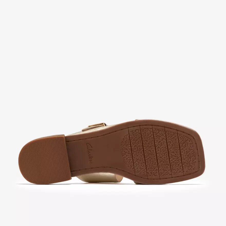 Ariany Bay flade sandaler i blødt guld til kvinder Ariany Bay flade sandaler i blødt guld til kvinder
