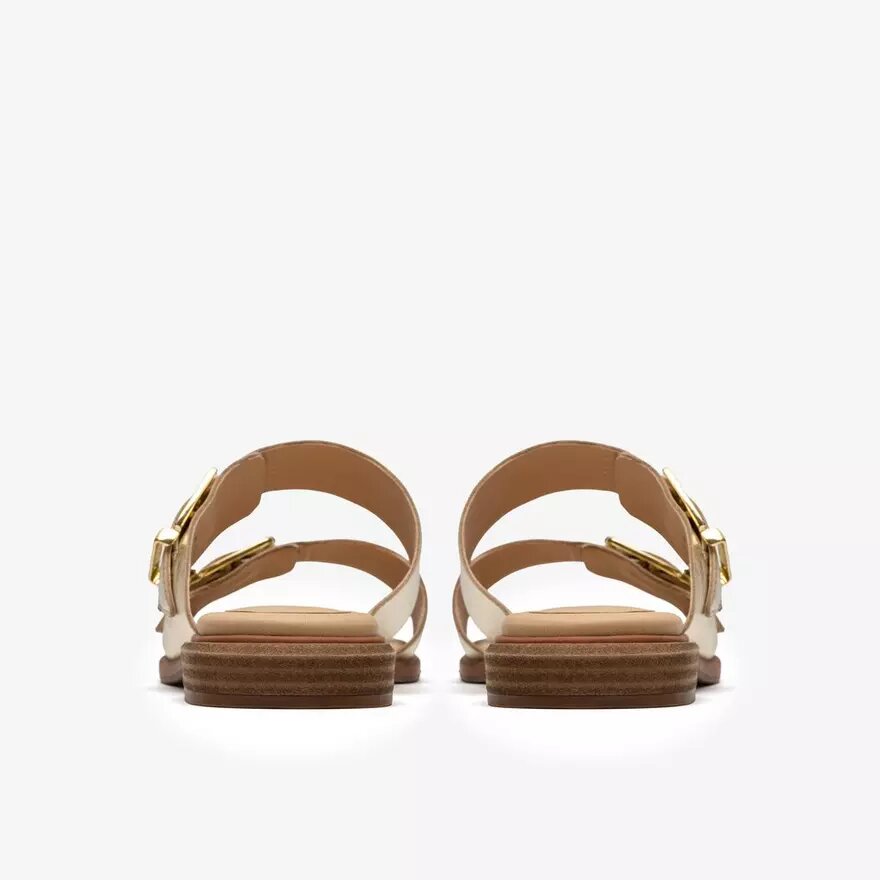 Ariany Bay flade sandaler i blødt guld til kvinder Ariany Bay flade sandaler i blødt guld til kvinder