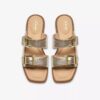 Ariany Bay flade sandaler i blødt guld til kvinder Ariany Bay flade sandaler i blødt guld til kvinder