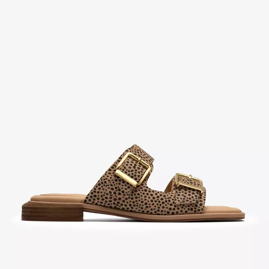 Ariany Bay flade sandaler med dyremønster til kvinder Ariany Bay flade sandaler med dyremønster til kvinder