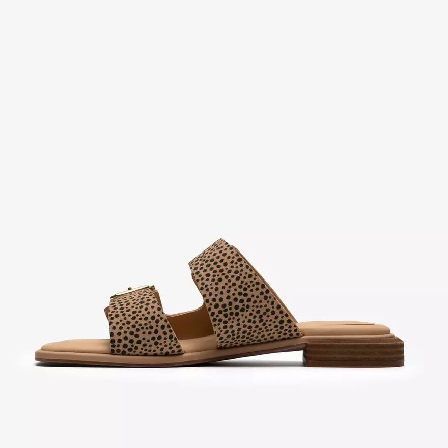 Ariany Bay flade sandaler med dyremønster til kvinder Ariany Bay flade sandaler med dyremønster til kvinder
