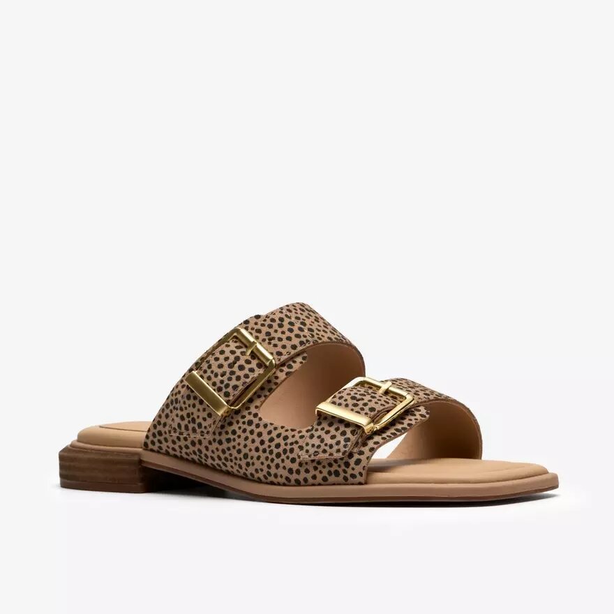 Ariany Bay flade sandaler med dyremønster til kvinder Ariany Bay flade sandaler med dyremønster til kvinder