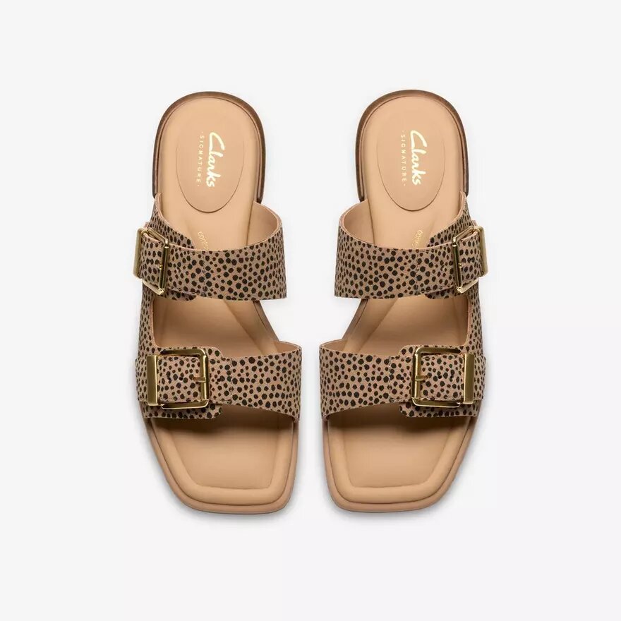 Ariany Bay flade sandaler med dyremønster til kvinder Ariany Bay flade sandaler med dyremønster til kvinder