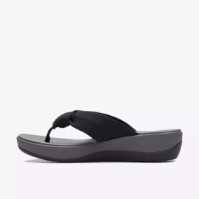 Arla Glison sorte Fabriccloudsteppers™-Flip-flops til kvinder