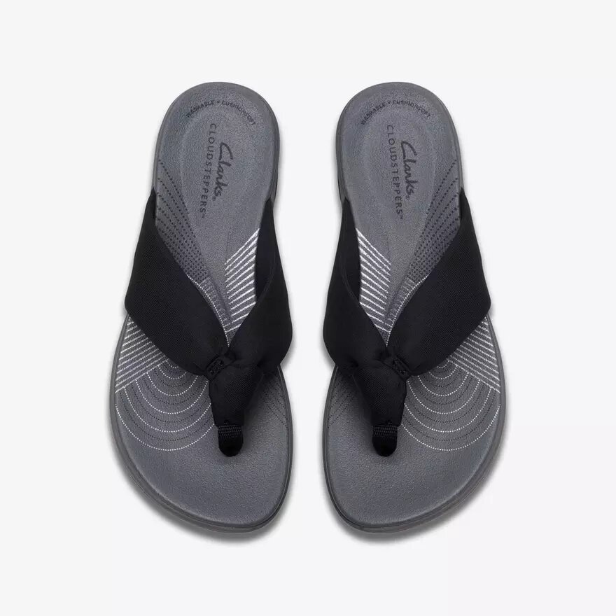 Arla Glison sorte Fabriccloudsteppers™-Flip-flops til kvinder Arla Glison sorte Fabriccloudsteppers™-Flip-flops til kvinder