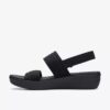 Arla Stroll Black Cloudsteppers™-kilehæle-sandaler til kvinder