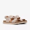 Arwell Glide Metallic kombinerede flade sandaler til kvinder Arwell Glide Metallic kombinerede flade sandaler til kvinder