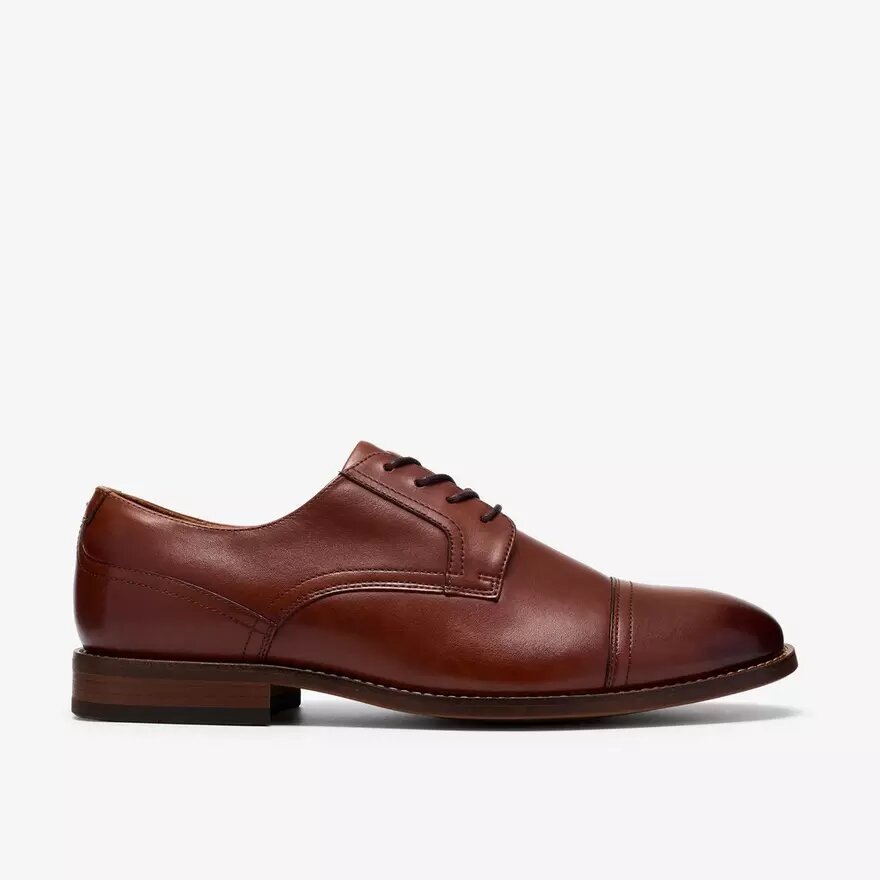 Bowburn Cap-brogues i tan læder til herre Bowburn Cap-brogues i tan læder til herre