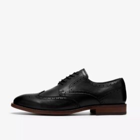 Bowburn Tip Oxfords i sort læder for herre