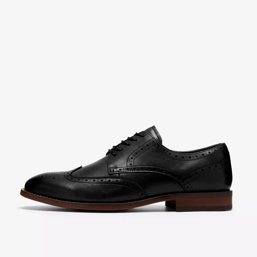 Bowburn Tip Oxfords i sort læder for herre Bowburn Tip Oxfords i sort læder for herre