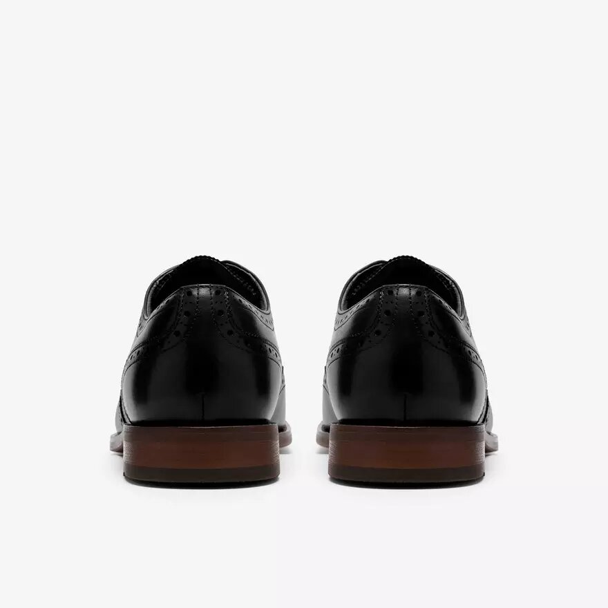 Bowburn Tip Oxfords i sort læder for herre Bowburn Tip Oxfords i sort læder for herre