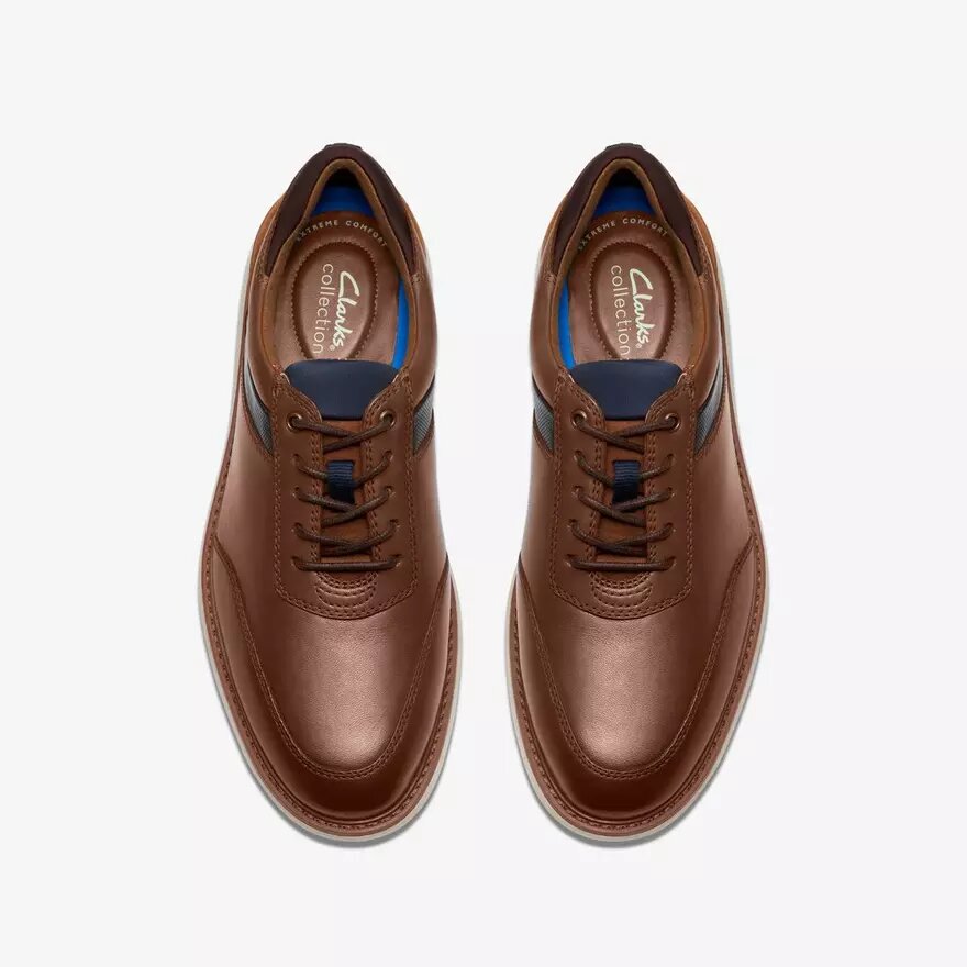 Brantin-Oxfords i tan læder til herre Brantin-Oxfords i tan læder til herre