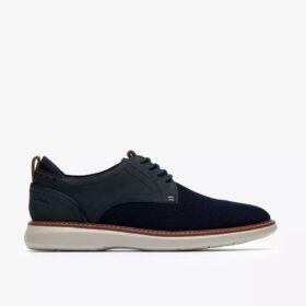 Brantin Plain Navy strikket derby-sko til mænd