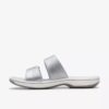 Breeze Maye Silver flade Cloudsteppers™-sandaler til kvinder Breeze Maye Silver flade Cloudsteppers™-sandaler til kvinder