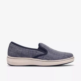 Breeze Sky Zoe navyblå Slip-ons i canvas til kvinder