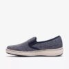 Breeze Sky Zoe navyblå Slip-ons i canvas til kvinder Breeze Sky Zoe navyblå Slip-ons i canvas til kvinder