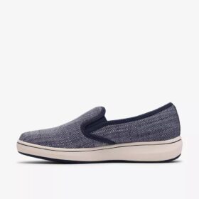 Breeze Sky Zoe navyblå Slip-ons i canvas til kvinder