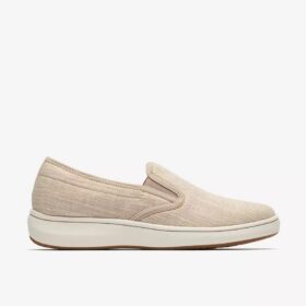 Breeze Sky Zoe Sand Canvas Slip-ons til kvinder