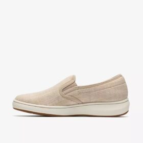 Breeze Sky Zoe Sand Canvas Slip-ons til kvinder
