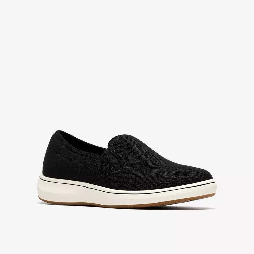 Breeze Sky Zoe sort canvas-Slip-ons til kvinder Breeze Sky Zoe sort canvas-Slip-ons til kvinder