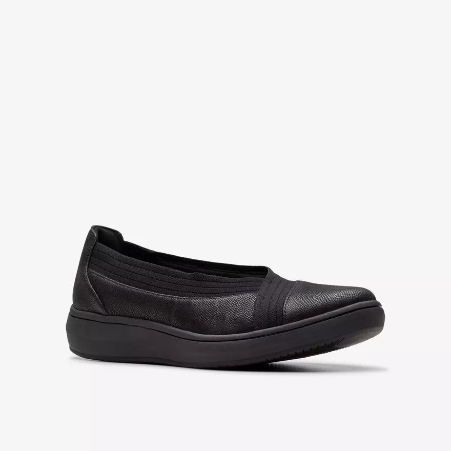 Breezesky Air sort tekstil-Slip-ons til kvinder Breezesky Air sort tekstil-Slip-ons til kvinder
