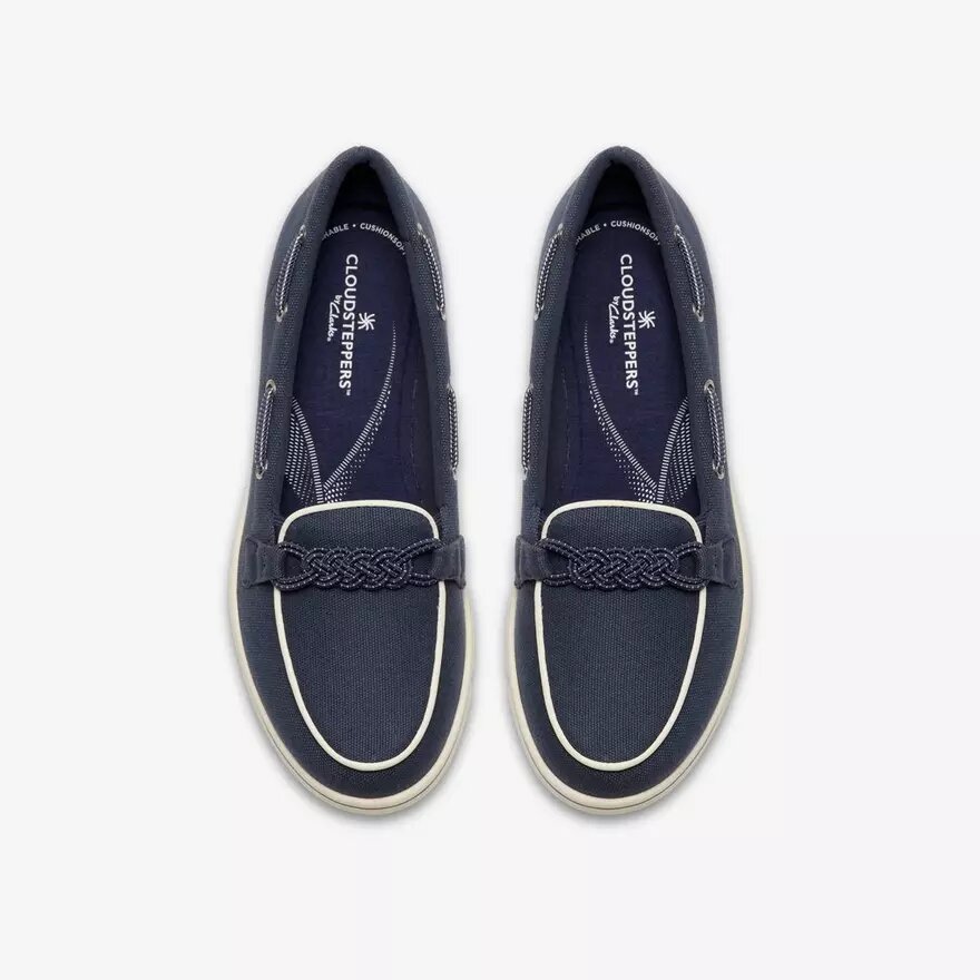 Breezesky Bay navyblå canvas-Loafers til kvinder Breezesky Bay navyblå canvas-Loafers til kvinder