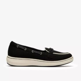 Breezesky Bay sorte canvas-Loafers til kvinder