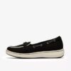 Breezesky Bay sorte canvas-Loafers til kvinder Breezesky Bay sorte canvas-Loafers til kvinder