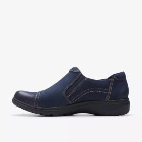 Carleigh Ray Slip-on-sko til kvinder i marineblå nubuck