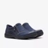 Carleigh Ray Slip-on-sko til kvinder i marineblå nubuck Carleigh Ray Slip-on-sko til kvinder i marineblå nubuck