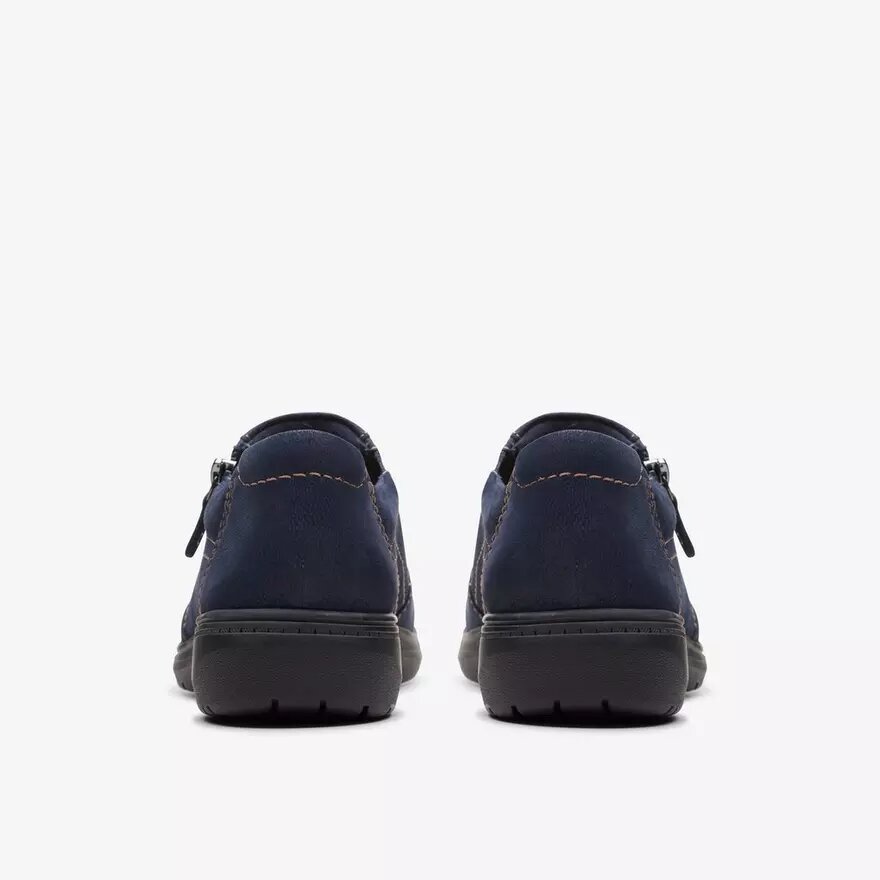 Carleigh Ray Slip-on-sko til kvinder i marineblå nubuck Carleigh Ray Slip-on-sko til kvinder i marineblå nubuck