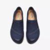 Carleigh Ray Slip-on-sko til kvinder i marineblå nubuck Carleigh Ray Slip-on-sko til kvinder i marineblå nubuck