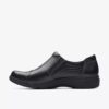 Carleigh Ray slip-ons i sort læder til kvinder Carleigh Ray slip-ons i sort læder til kvinder