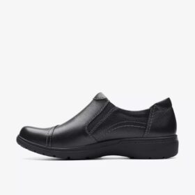 Carleigh Ray slip-ons i sort læder til kvinder