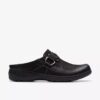 Carleigh Viola sort nubuck-træsko & mules til kvinder