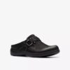 Carleigh Viola sort nubuck-træsko & mules til kvinder