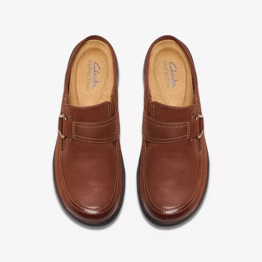 Carleigh Viola træsko & mules i britisk tan-farvet nubuck til kvinder Carleigh Viola træsko & mules i britisk tan-farvet nubuck til kvinder