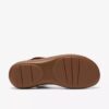 Cecily Mix beige kombineret flad sandal til kvinder